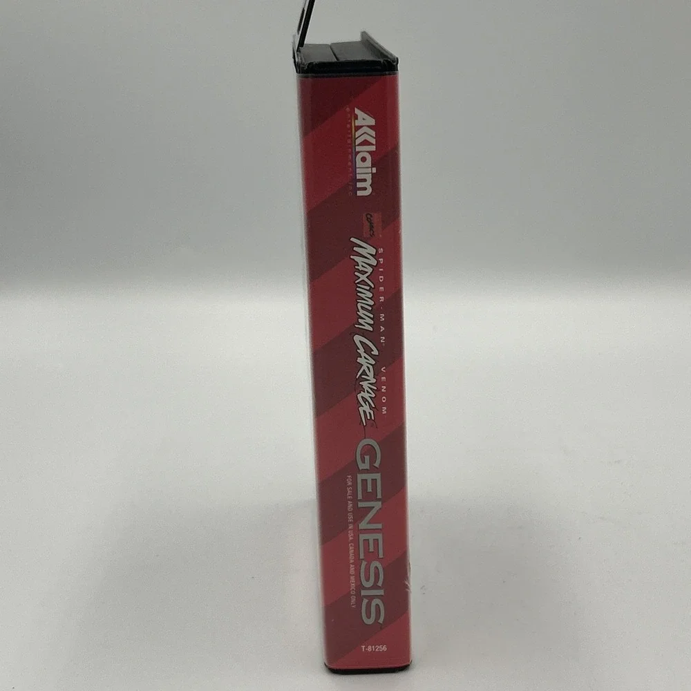 SEGA Genesis Maximum Carnage Spider-Man Venom Game Case No Manual 90's